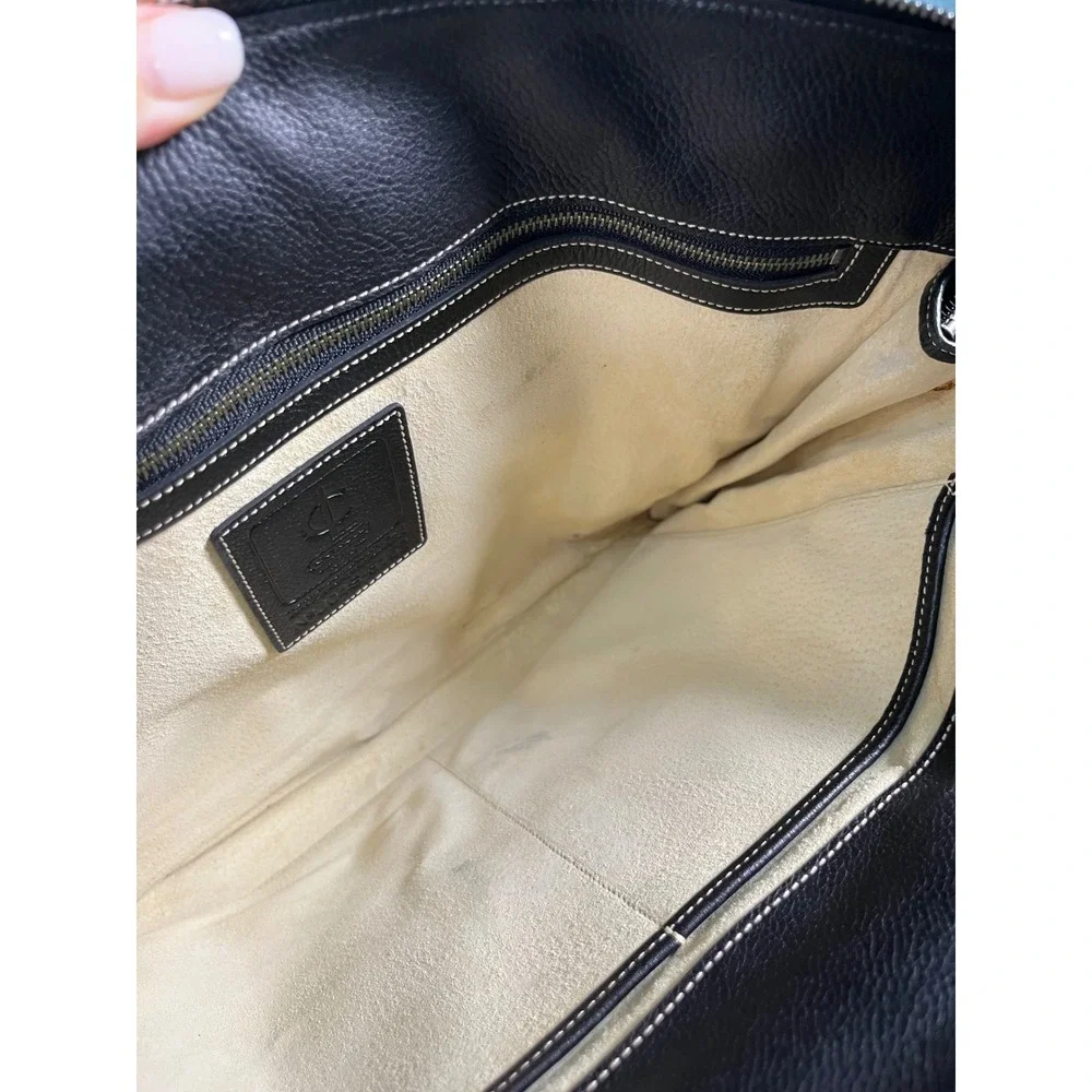 Vintage Coach 5152 Black Pebbled Leather Briefcase Laptop Portfolio‎ Bag CLC
